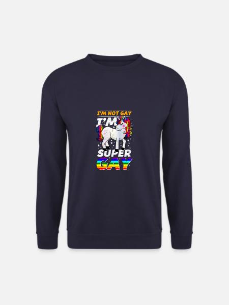GAY Unicorn - Unisex Pullover - Navy