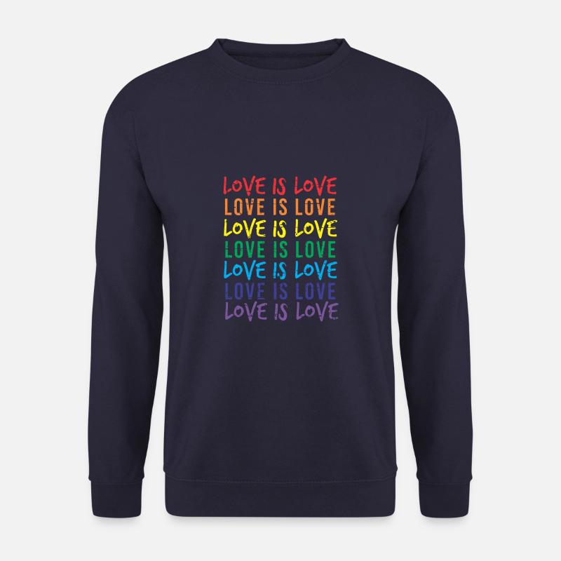 LOVE IS LOVE - Unisex Pullover - Navy
