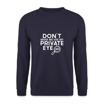 Spurensicherung - Kripo Polizei Kriminaltechnik - Unisex Pullover - Navy - Vorne - Alina (178cm) & Michal (187cm)