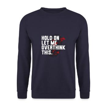 Spurensicherung - Kripo Polizei Kriminaltechnik - Unisex Pullover - Navy - Vorne - Alina (178cm) & Michal (187cm)