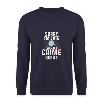 Sécurisation des traces - Kripo Polizei Kriminaltechnik - Sweat-shirt Unisexe - marine - Devant - Alina (178cm) & Michal (187cm)