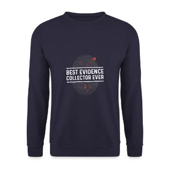 Spurensicherung - Kripo Polizei Kriminaltechnik - Unisex Pullover - Navy - Vorne - Alina (178cm) & Michal (187cm)