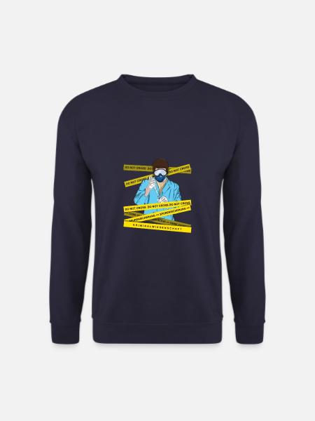 Securing traces - Kripo Polizei Kriminaltechnik - Unisex Sweatshirt - navy