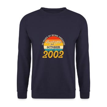 Octobre 2002 - Cadeau de 20e anniversaire. Légende. - Sweat-shirt Unisexe - marine - Devant - Alina (178cm) & Michal (187cm)