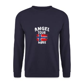 MÖRE - Angel Tour Norway personnalisable - Sweat-shirt Unisexe - marine - Devant - Alina (178cm) & Michal (187cm)