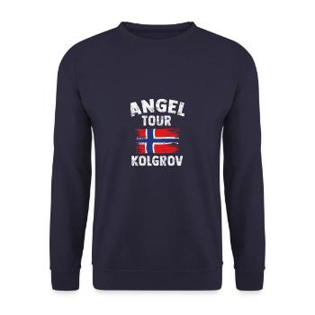 KOLGROV - Angel Tour Norvège personnalisable - Sweat-shirt Unisexe - marine - Devant - Alina (178cm) & Michal (187cm)