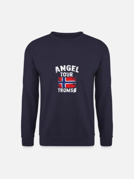 TROMSÖ - Angel Tour Norwegen Personalisierbar - Unisex Pullover - Navy