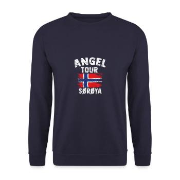 SÖRÖYA - Angel Tour Norvège personnalisable - Sweat-shirt Unisexe - marine - Devant - Alina (178cm) & Michal (187cm)