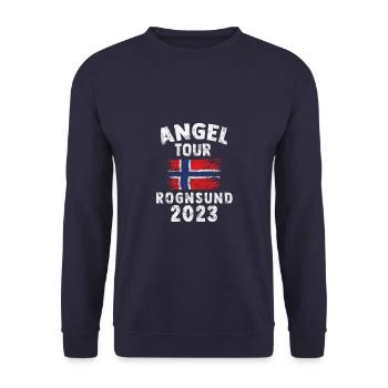 ROGNSUND 2023 Angel Tour Norway Customizable - Unisex Sweatshirt - navy - Front - Alina (178cm) & Michal (187cm)