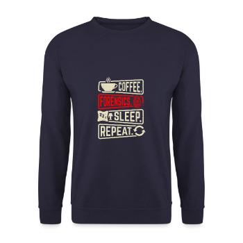 Preuves médico-légales - Kripo Polizei Forensics - Sweat-shirt Unisexe - marine - Devant - Alina (178cm) & Michal (187cm)