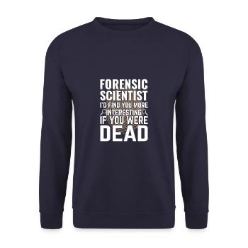 Preuves médico-légales - Kripo Polizei Forensics - Sweat-shirt Unisexe - marine - Devant - Alina (178cm) & Michal (187cm)