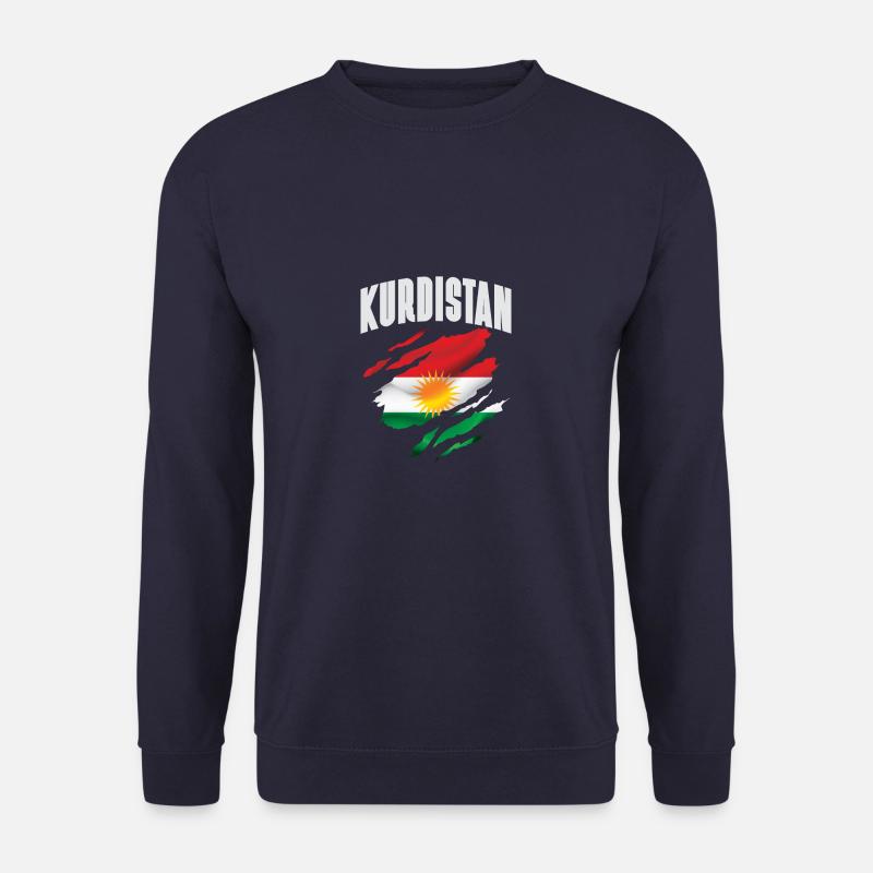 Kurdistan Flagge - Unisex Pullover - Navy