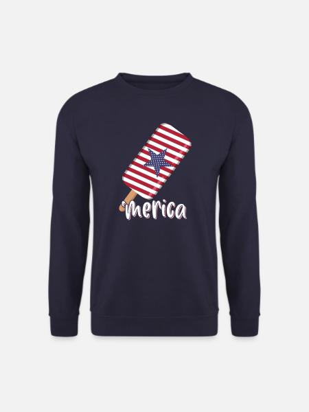 Merica July 4 USA - Unisex Sweatshirt - navy