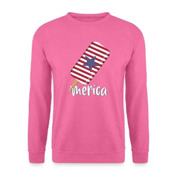 Merica 4. Juli USA - Unisex Pullover - Pink - Vorne