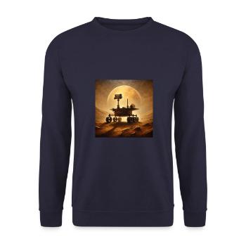 Rover auf Mars: Die Entdeckung beginnt - Unisex Pullover - Navy - Vorne - Alina (178cm) & Michal (187cm)