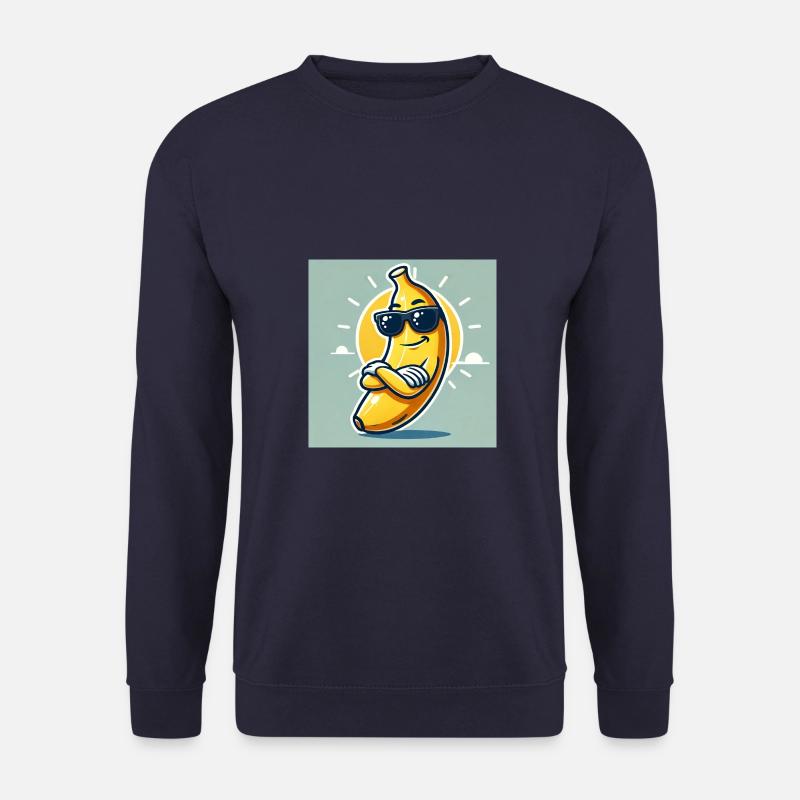 Bananen-Style: Sonnig & Smooth - Unisex Pullover - Navy