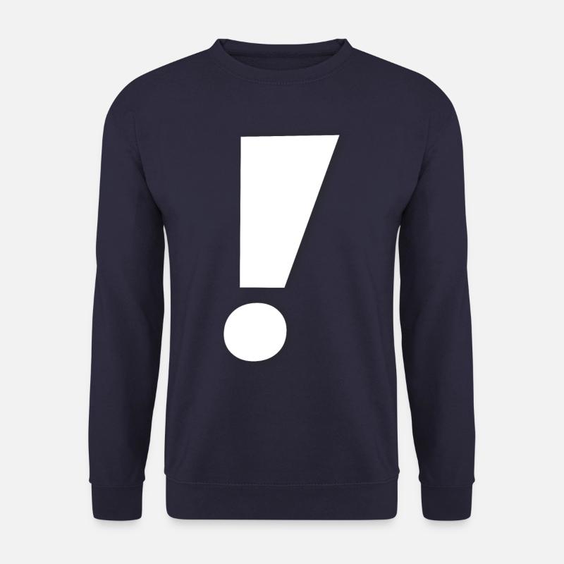 Exclamation mark - Unisex Sweatshirt - navy