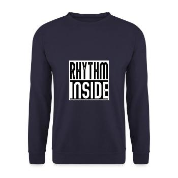 rhythm inside Drums Drums Percussion - Unisex Sweatshirt - navy - Front - Alina (178cm) & Michal (187cm)