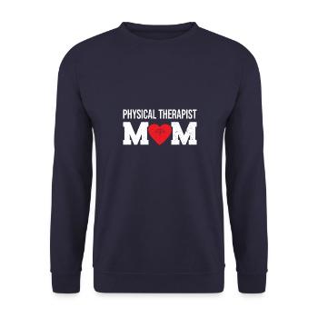 Physiotherapie Physiotherapeut Physio - Unisex Pullover - Navy - Vorne - Alina (178cm) & Michal (187cm)