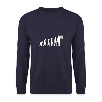 Mathematik Mathematiker Mathelehrer - Unisex Pullover - Navy - Vorne - Alina (178cm) & Michal (187cm)