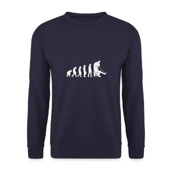 Physiotherapie Physiotherapeut Physio - Unisex Pullover - Navy - Vorne - Alina (178cm) & Michal (187cm)