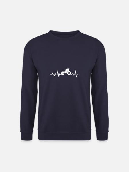 Farmer Landwirt Vintage Bauernhof Traktor Sprüche - Unisex Pullover - Navy