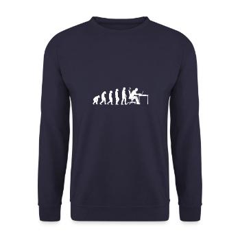 Programmierer Programmierung Informatik Computer - Unisex Pullover - Navy - Vorne - Alina (178cm) & Michal (187cm)
