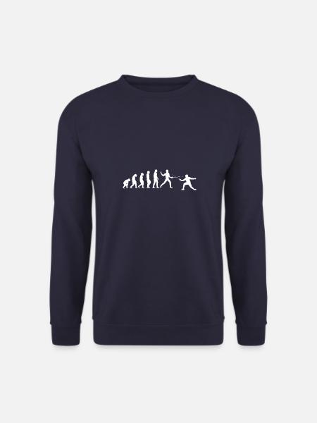 Fechten Fechter Degen Vintage Fencing Florett Fech - Unisex Pullover - Navy