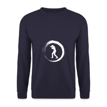 Photographer - Unisex Sweatshirt - navy - Front - Alina (178cm) & Michal (187cm)