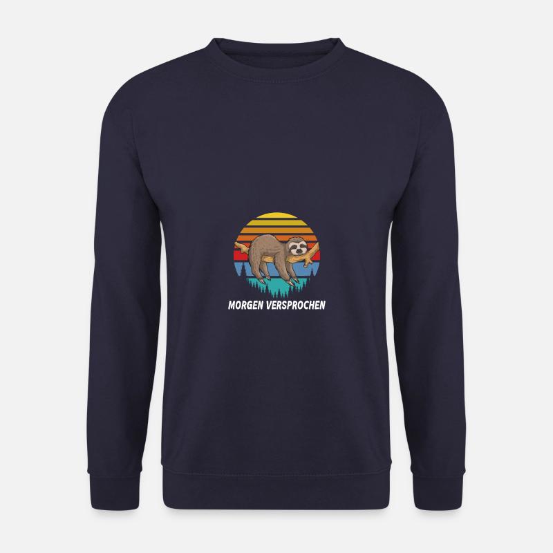 Morgen versprochen Faultier - Unisex Pullover - Navy