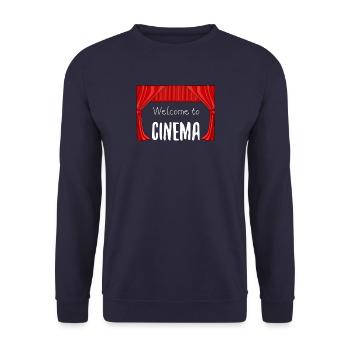 Kino - Unisex Pullover - Navy - Vorne - Alina (178cm) & Michal (187cm)