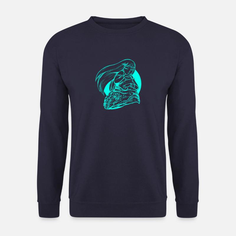Meerjungfrau Seejungfrau Nixe Märchen - Unisex Pullover - Navy