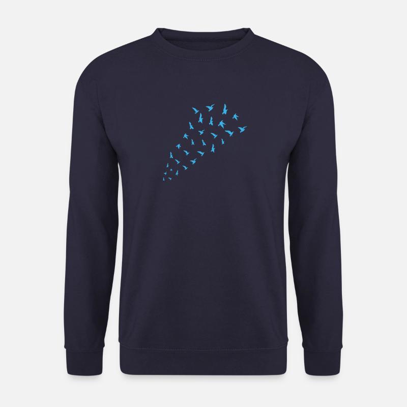 Vögel Fliegen Natur Tier Geschenk - Unisex Pullover - Navy