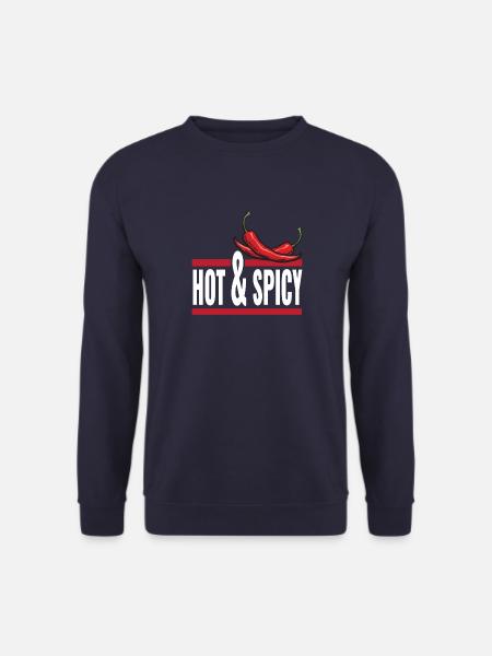 T-Shirt Heiß und scharf - Unisex Pullover - Navy