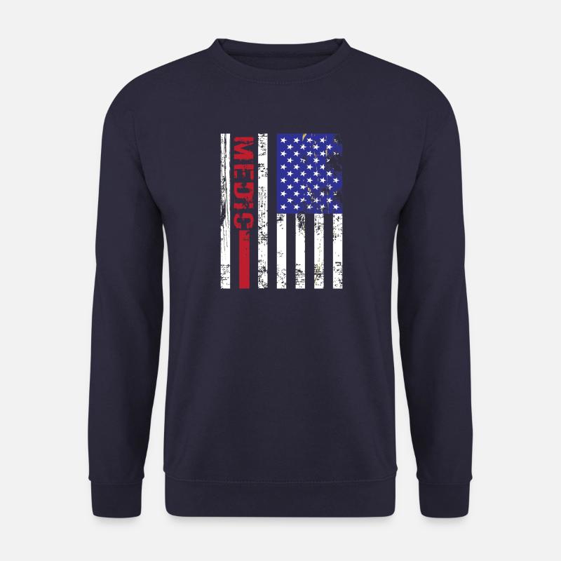 Medic Us Flag - Unisex Sweatshirt - navy