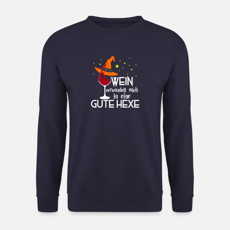 Wine witch Halloween - Unisex Sweatshirt - navy