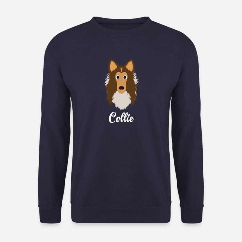 Collie - rauer Collie - Unisex Pullover - Navy