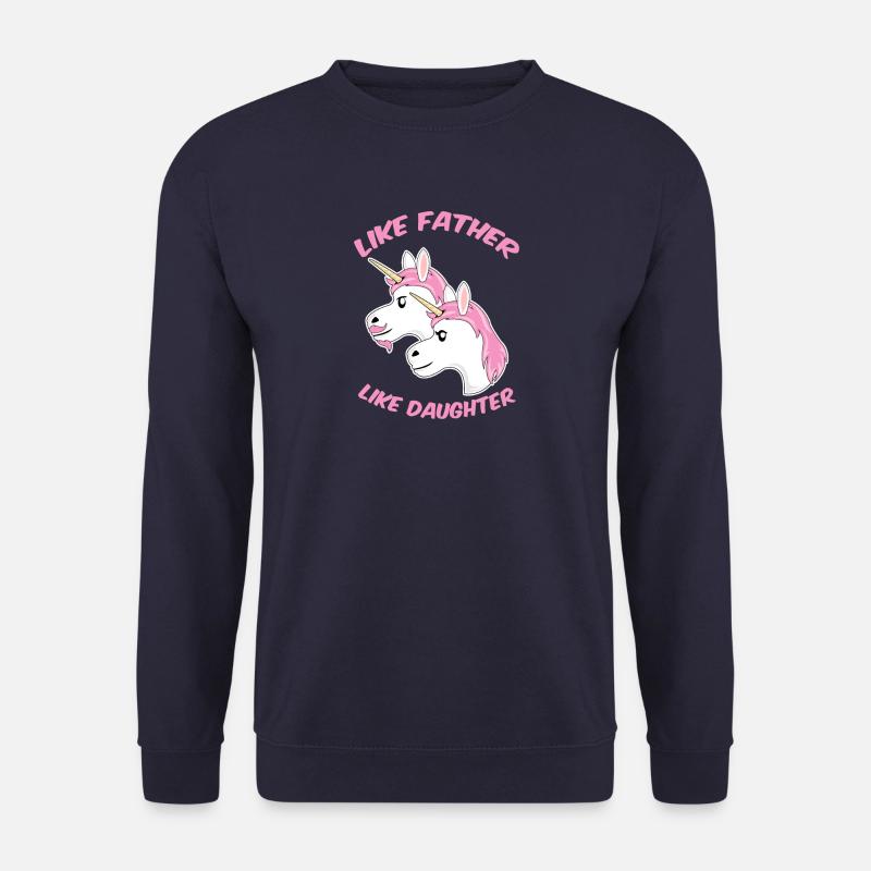Wie Vater wie Tochter Einhorn - Unisex Pullover - Navy