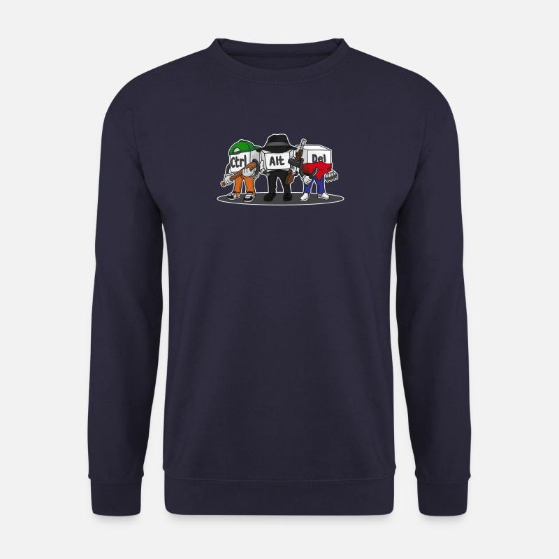 Ctrl Alt Del Computer Admin Nerd Geek Informatiker - Unisex Pullover - Navy
