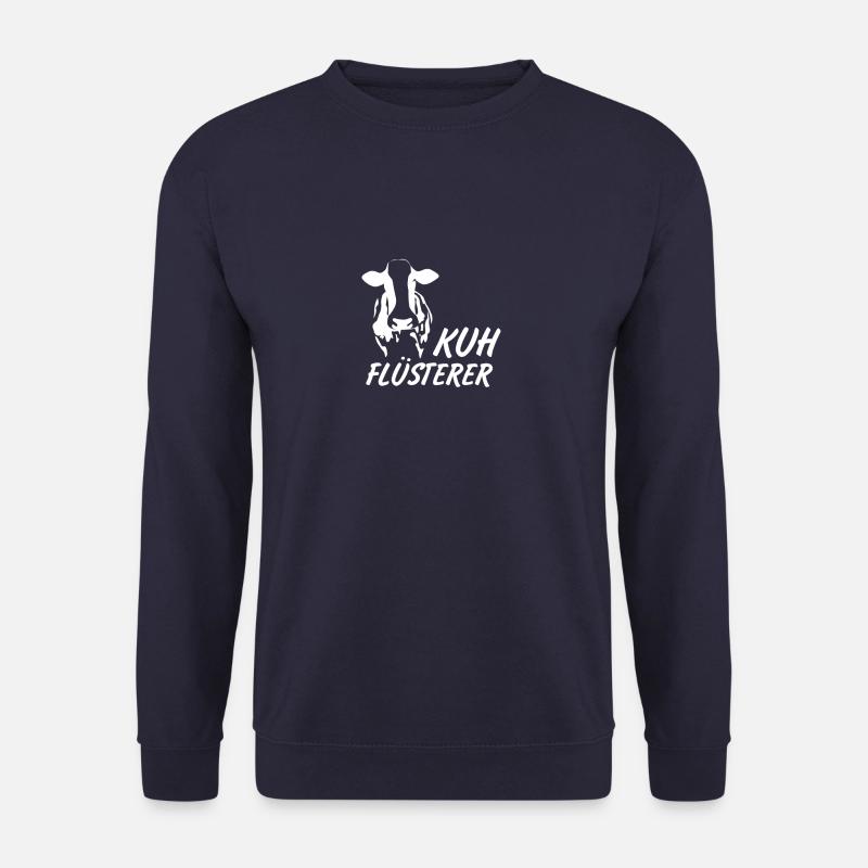 Kuh Tier Kühe Bauernhof Geschenk · Flüsterer - Unisex Pullover - Navy
