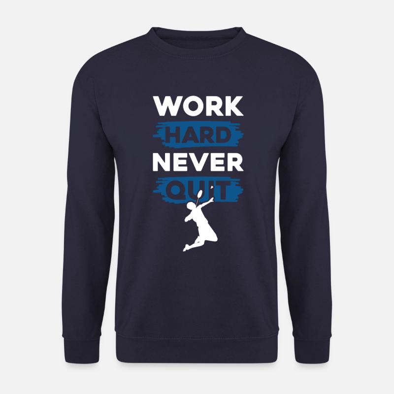 badminton work hard - Unisex Pullover - Navy
