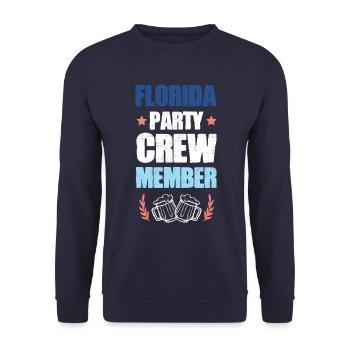 Équipe de fête en Floride - Sweat-shirt Unisexe - marine - Devant - Alina (178cm) & Michal (187cm)