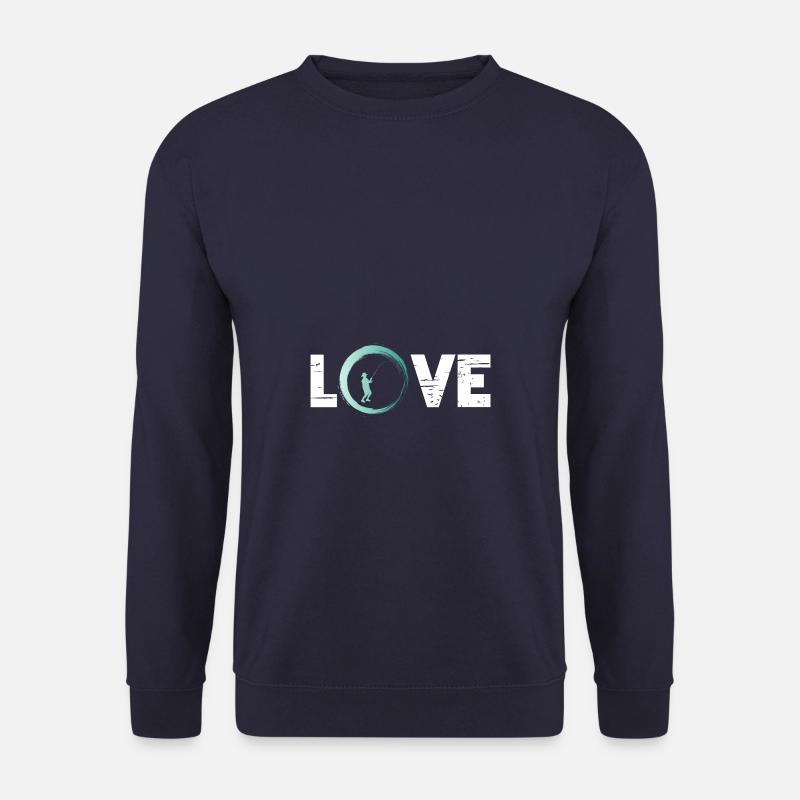 Sporty Hobby Leidenschaft Angeln - Unisex Pullover - Navy