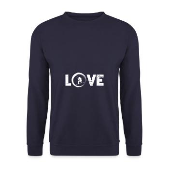 Sporty Hobby Leidenschaft Kiteboard - Unisex Pullover - Navy - Vorne - Alina (178cm) & Michal (187cm)