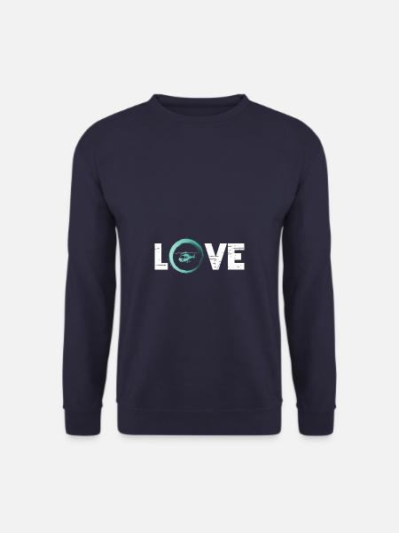 Sporty Hobby Leidenschaft Hubschrauber - Unisex Pullover - Navy