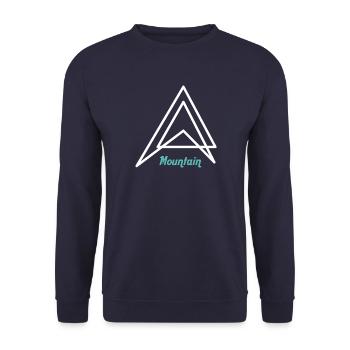 Ressentez la montagne - Sweat-shirt Unisexe - marine - Devant - Alina (178cm) & Michal (187cm)