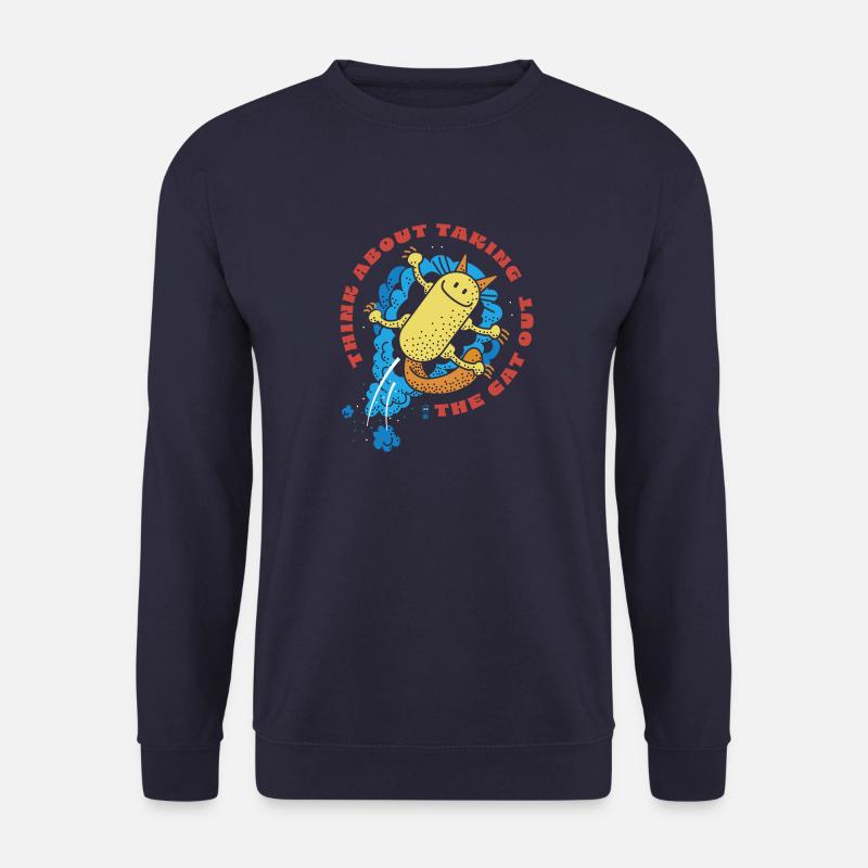Katze raus - Unisex Pullover - Navy