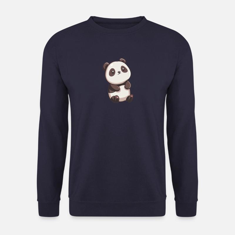 Cute Panda, Chibi Panda, Kawaii - Unisex Sweatshirt - navy