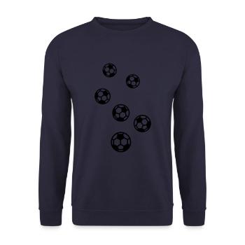 Soccer soccer - Unisex Sweatshirt - navy - Front - Alina (178cm) & Michal (187cm)