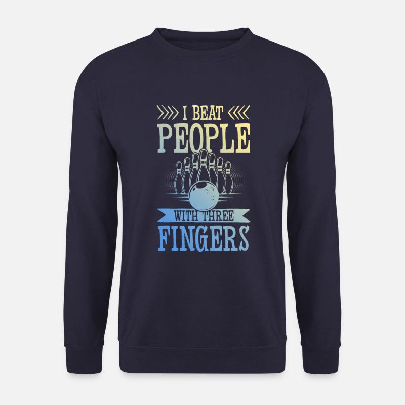 Bowling funny saying - Unisex Sweatshirt - navy